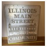 Illinois Main Street Sign