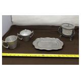 Sexton 1972 Pewter Tray, Everlast Forged Aluminum