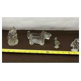 Bulldog and Terrier Glass Candy Containers