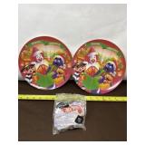 McDonalds 1995 Seasons Greetings Plastic Plates