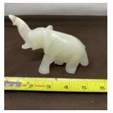 Vintage Onyx Carved Elephant