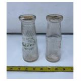 Midwest and Beccue Dairy Glass Jars with Lids