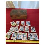 1984 Topps Baseball Cards in Wood Keepsake Box