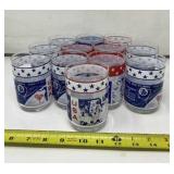 12 Four Inch USA  Apollo 14 Glasses 1971