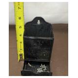 Vintage Metal Matche Wall Mount Holder