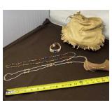 Indian Jewelry, Bag and Canoe