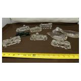 Vintage Clear with One Green Glass Candy