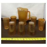Jeanette Glass Marigold Carnival Tree Bark