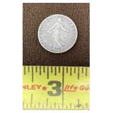 1917 France 50 Cent Coin