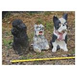 Concrete Dogs One is Plaster