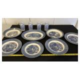 Currier & Ives, The Old Grist Mill Glasses,