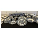 Currier & Ives Royal Ironstone Plates, Cups