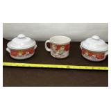 Campbell 1988 and 9 Soup Cup and Bowls