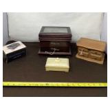 Jewelry Boxes with Contents of Costume Jewelry