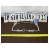 Cobra License Plate Frame with Illinois Plates