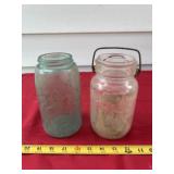 Blue Ball Mason Jar and No Name Jar