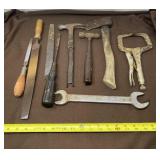 Files, Hammers, 11/8 Wrench and Vice Grips