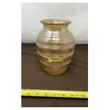 Anchor Hocking Marigold Iridescent Beehive Vase
