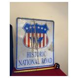 Historic National Road Sign