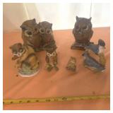 Bird and Fox Figurines