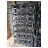 Mid-20th-Century Industrial Gym Locker Shelving