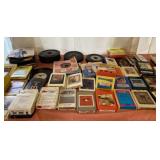 8 Tracks and Records Including Olivia Newton John