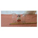 Small Glass Milk Jars