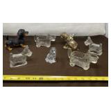 Gemstone Filled Dog Figurine, Bobblehead Dog