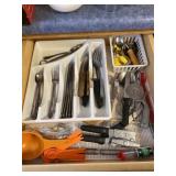 Contents of Drawer of Silverware, Measuring