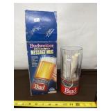 Budweiser Light Up Message Plastic Mug