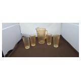 Jeannette Carnival Glass Marigold Pitcher