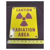 Metal Radiation Sign