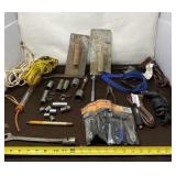 Extension Cords, Ratchet Strap, & Sockets