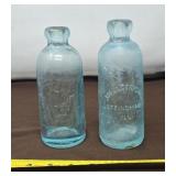 Hutchinson Soda Bottles, Effingham & Alton Ill