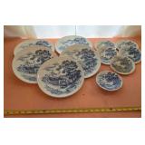 Enoch Wedgwood Tunstall "Countryside" Blue/White
