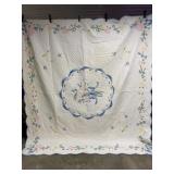 Bowknot Floral Bouquet Appliquï¿½ Quilt Measures 73