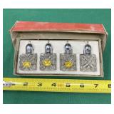 Cut Crystal Salt & Pepper Shakers Japan
