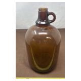Duraglas Amber Brown Glass 1-gallon (128 oz) jug