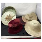 Hat Box with Hats