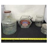 Hersheyï¿½s Canister with Lid and Glass Jars