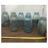 Tall Ball Blue Jars