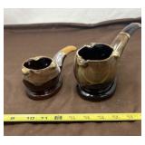 Ceramic Pottery Ash Tray Pipes