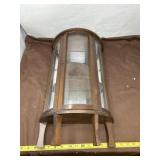 24 x 12 1/2 Tabletop or Miniature Bow-Front Curio