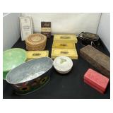 Basket, Tins and Boxes