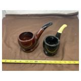Ceramic Tobacco Pipe Ashtrays and Planters
