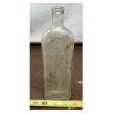 Clear Glass Medicine Bottle Embossed with "DR. W.