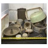 Enamel Ware and Aluminum Pans and Items