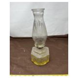vintage Lamplight Farms Clear Glass Oil Lamp