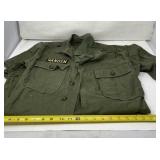 US Army Olive Green Cotton Utility Uniform Shirt