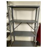Metal Shelving Unit measures 36 inches wide x 12